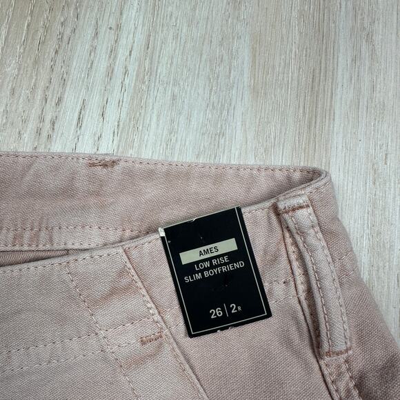 NWT Abercrombie & Fitch Ames Low Rise Slim Boyfriend Y2K Distressed Jeans 26 - Picture 10 of 16